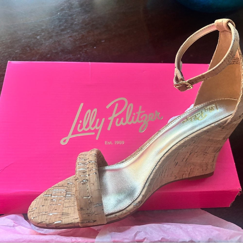 NWT Lilly Pulitzer Jenna Wedges Size 9